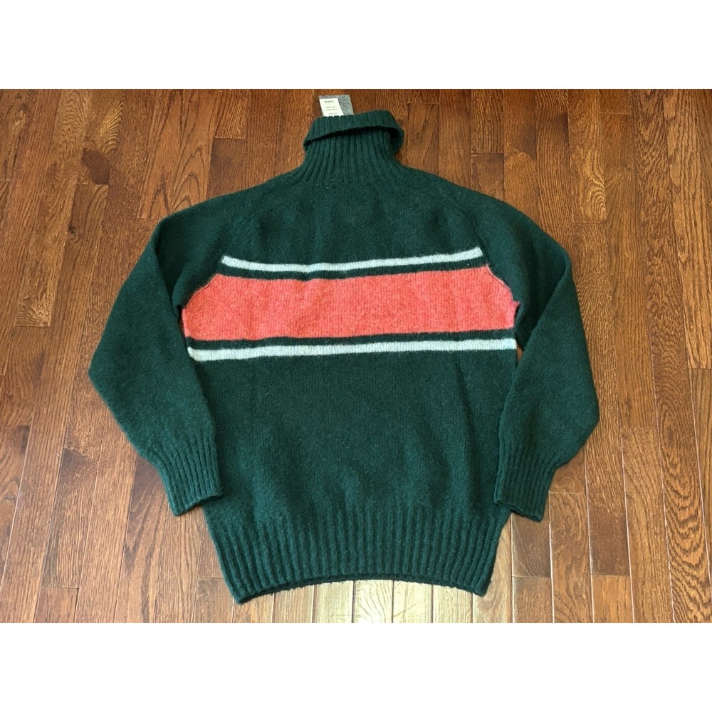 NWT Todd Snyder x J Press Shaggy Dog Green Turtleneck Sweater‎ L MSRP $348 - Picture 7 of 7
